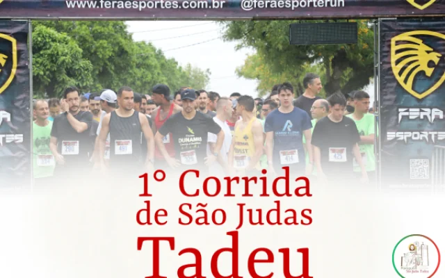 1ª Corrida de São Judas Tadeu reúne fé, esporte e comunidade