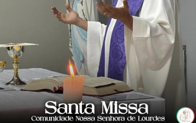 Comunidade Nossa Senhora de Lourdes celebra Santa Missa 