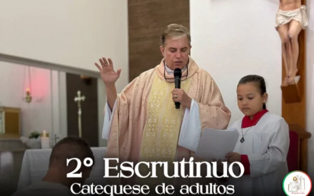 Comunidade São Miguel celebra o 2º Escrutínio da Catequese de Adultos