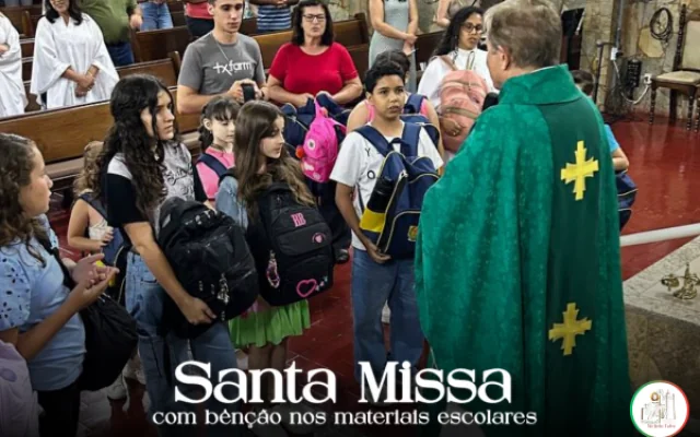 Santa Missa com Bênção dos Materiais Escolares 