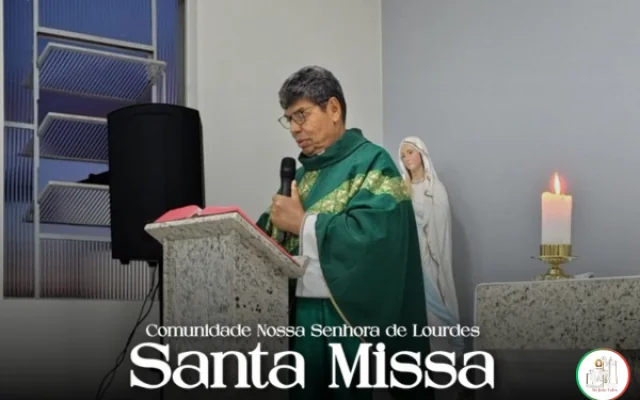Santa Missa na Comunidade Nossa Senhora de Lourdes