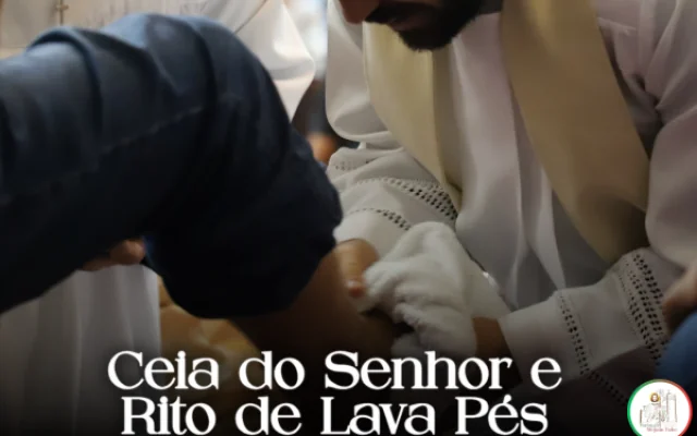 Santa Missa da Ceia do Senhor e Rito do Lava-Pés reúne fiéis na Igreja Matriz e comunidades